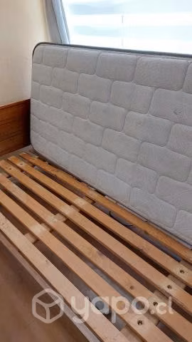 Cama 1 plaza de madera