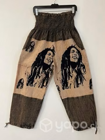 Pantalón Hindu Con Bolsillo Talla L/ Xl Café