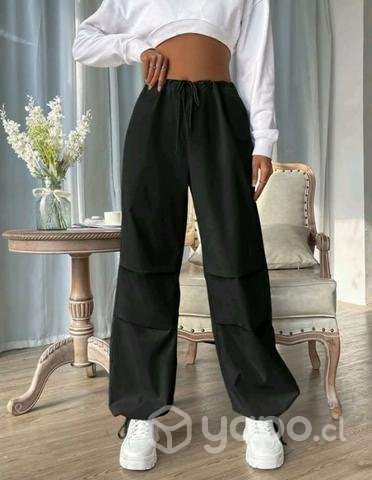 Pantalones parachute cargo shein - Imagen 4