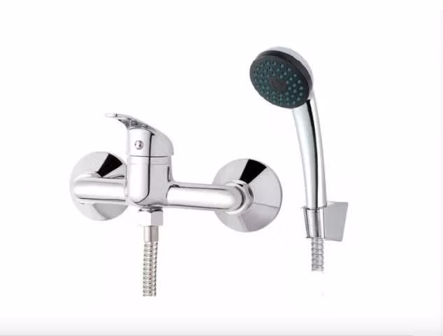 Llave Monomando Ducha Regulable Acero Cromado - Imagen 2