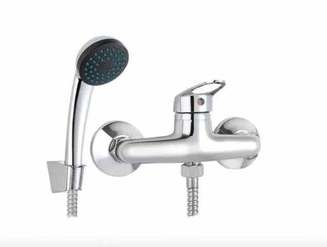 Llave Monomando Ducha Regulable Acero Cromado