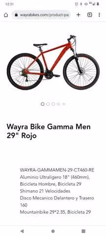Bicicleta wayra ARO 29 - Imagen 4
