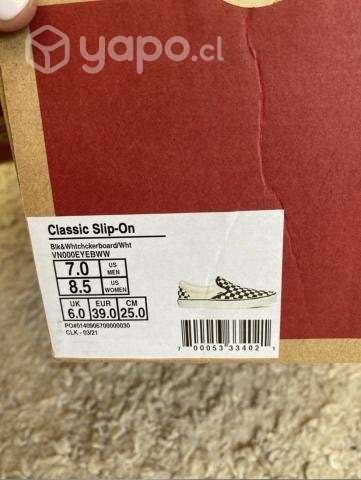 Vans (originales) nuevas Classic SlipOn CheckBoard - Imagen 4