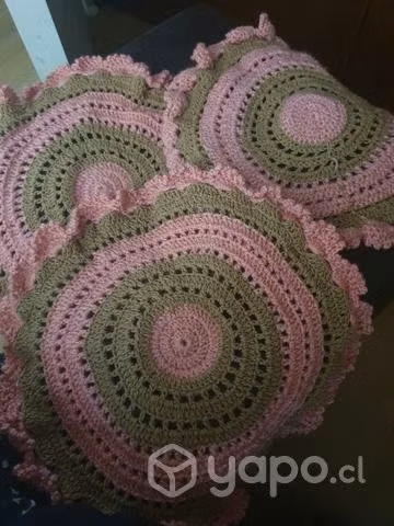 6 individuales tejidos a crochet - Imagen 4