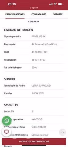 LED 75 UN7100 Ultra HD Smart 4K TV -LG - Imagen 4