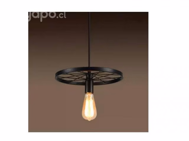 Lampara Techo Jaula De Hierro Estilo Vintage