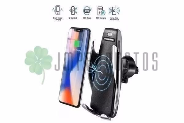 Cargador Soporte Auto Inalambrico S8 S9 Note 8 iPh - Imagen 3