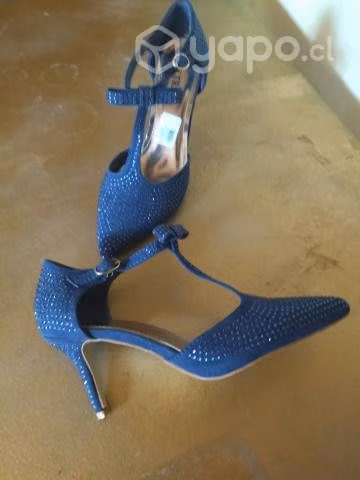 Zapato fiesta azul