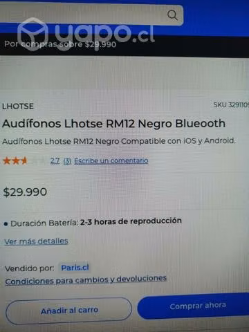 Audifonos Lhotse rm12 Bluetooth - Imagen 5