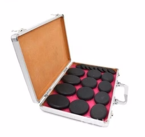 Caja De Piedras Calientes Para Masajes -20 Piedras - Imagen 2