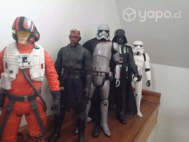 Lote figuras star wars, 45 cms, impecables - Imagen 2