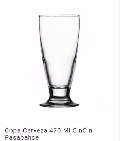 Vaso cervecero 470cc x12 u