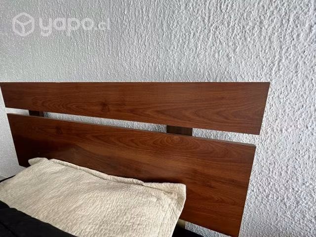 Cama Rosen 1.5 de plaza + velador+ colchón - Imagen 2