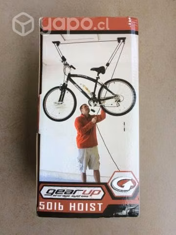 Polea para colgar bicicleta