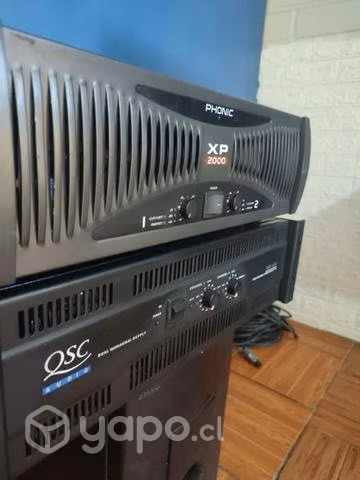 Sonido profesional qsc, Phonic, Behringer, wharfed