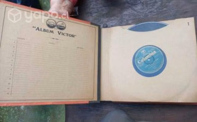 Discos para vitrola en album