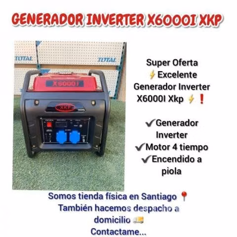 Generador inverter x6000i marca xkp original