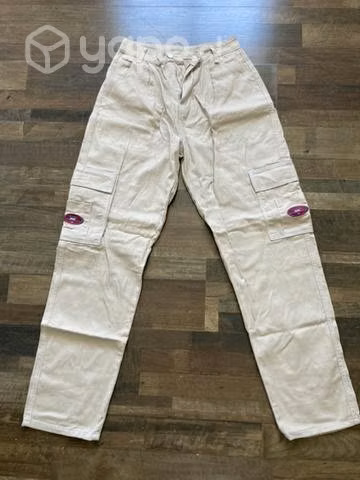 Pantalon cargo beige shein