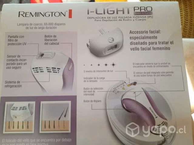 Depiladora remington ipl