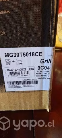Microondas Grill Fry Blanco con Control Touch 30L