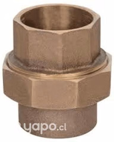 Unión americana bronce 1 1/4"