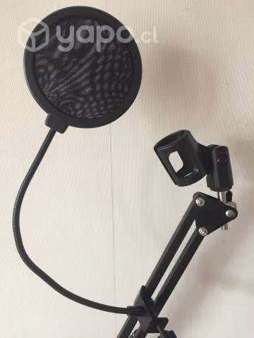 Soporte Brazo Microfono + Filtro Antipop Flexible