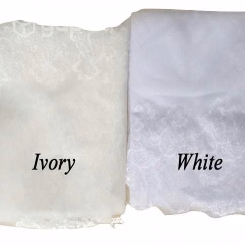 Velo Novia 2.85 mts largo bordado blanco o ivory