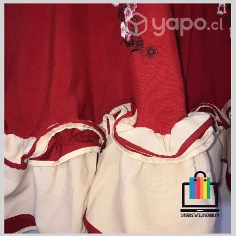Traje de Huasa Elegante Rojo con Vuelos
