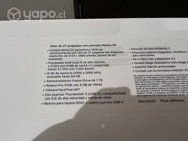 Imac 27 pulgadas 5k - Imagen 5