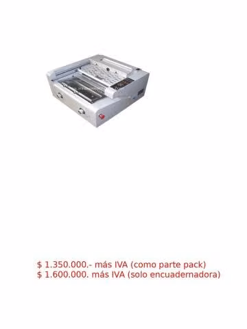 Pack digital (impresora digital + encuadernadora)