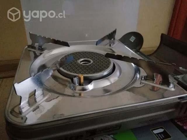 Cocinilla portable, usada una vez.