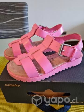 Sandalia de niña Colloky fucsia talla 30