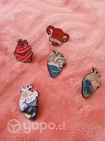 Piochas corazones y útero