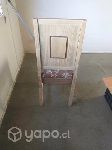 8 sillas de excelente madera
