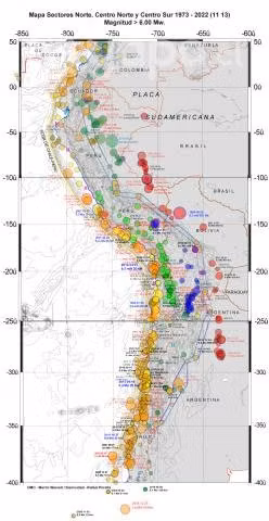 Mapa de sismicidad