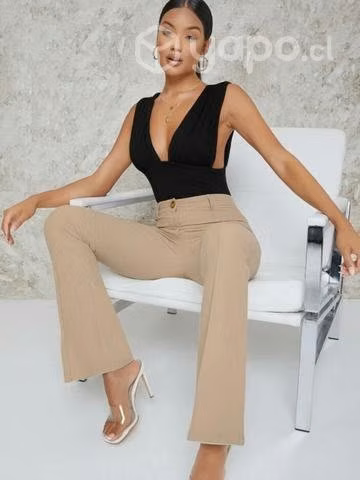 Pantalón de tela elasticado