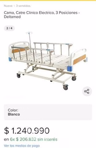 Cama clínica 3 posiciones - Imagen 3