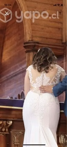 Vestido Modelo Praiano Nevada Novias talla S