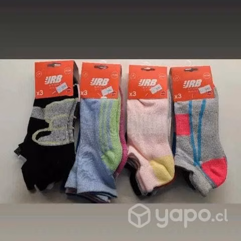 Calceta mujer pack x3