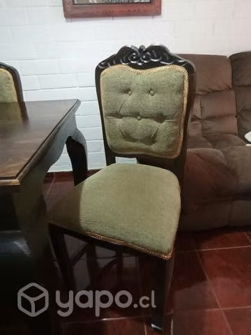 Juego comedor 6 sillas