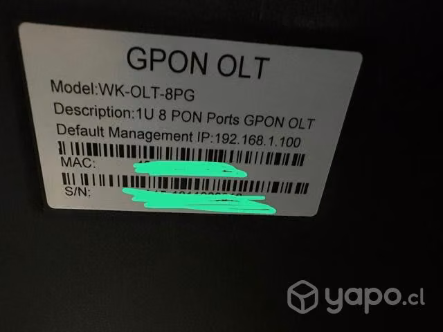 Olt gpon 8 Marca WOLCK - Imagen 3