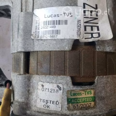 Alternador mahindra 2.6 2007 al 2011