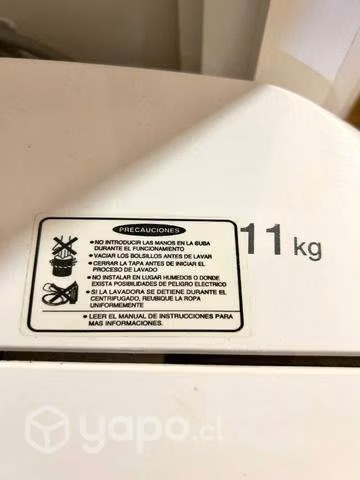 Lavadora 11 kilos