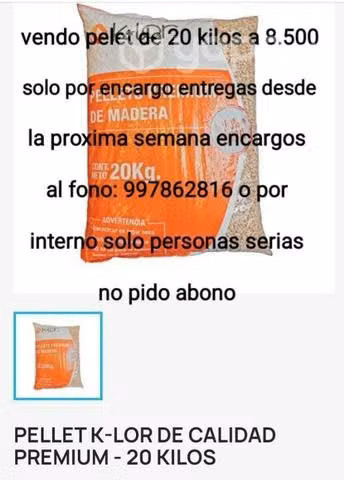 Pelllets a pedido