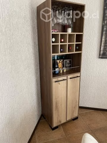 mueble de bar café bi-color