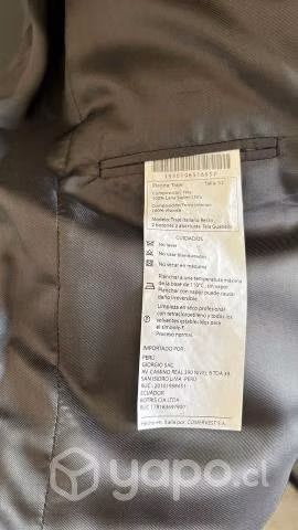 Terno trial italiano talla 52-Nuevo