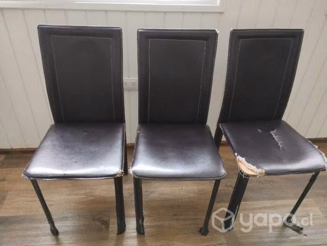 Comedor mesa de vidrio + 6 sillas