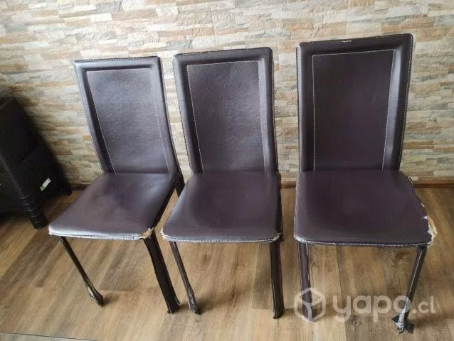 Comedor mesa de vidrio + 6 sillas