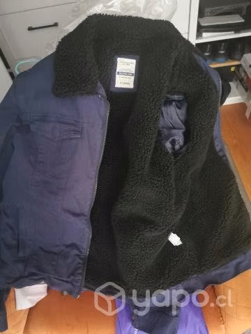 Chaqueta Icono talla L azul forrada varon - Imagen 3