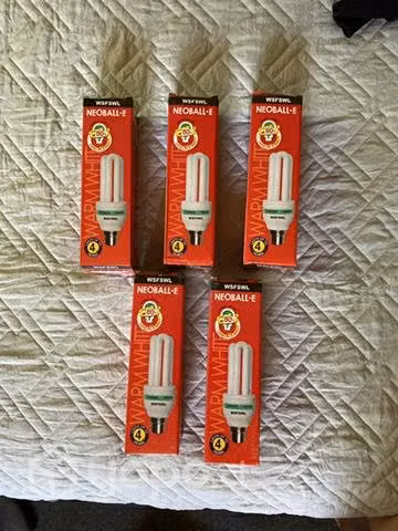 Pack de 5 ampolletas ultravioleta